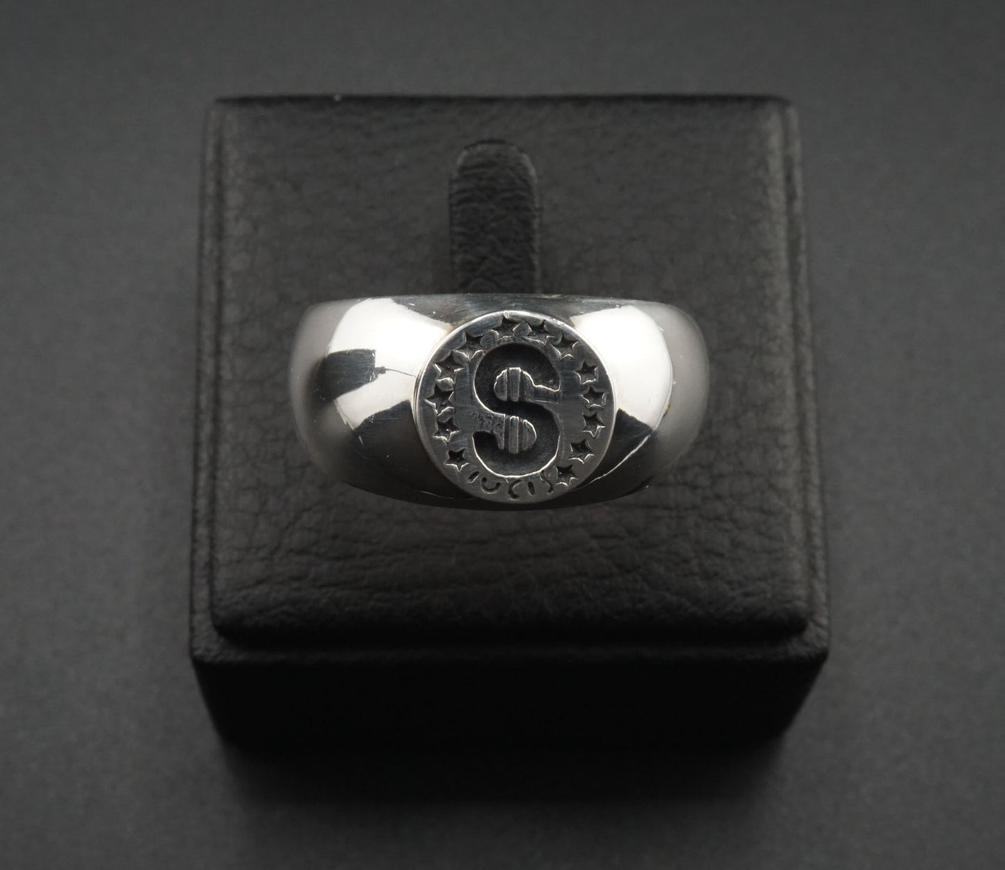 Dollar Sign Silver Ring