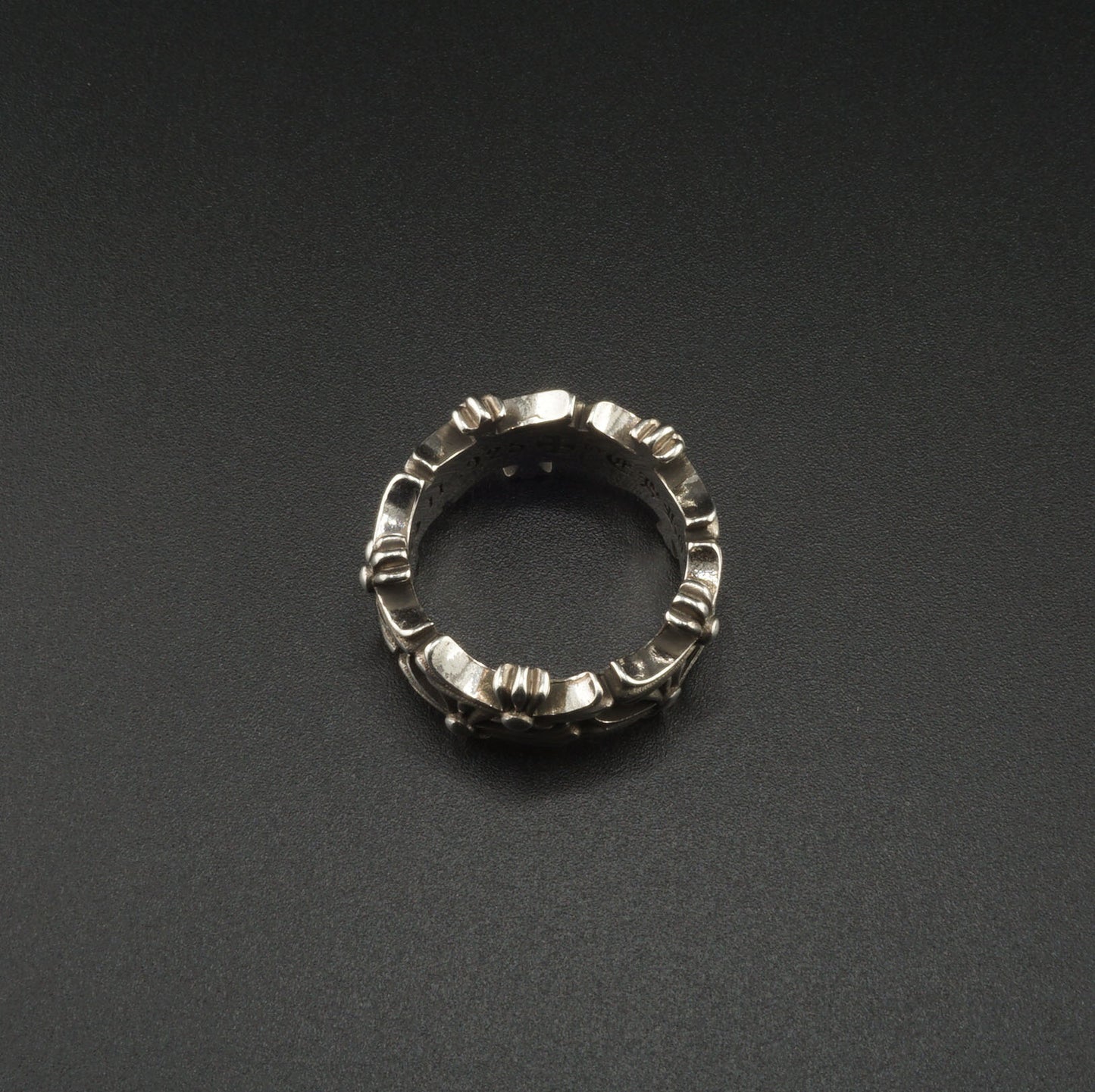 CH Cemetery Horizontal Silver Ring