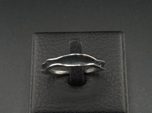 Geometric Hollow Silver Ring