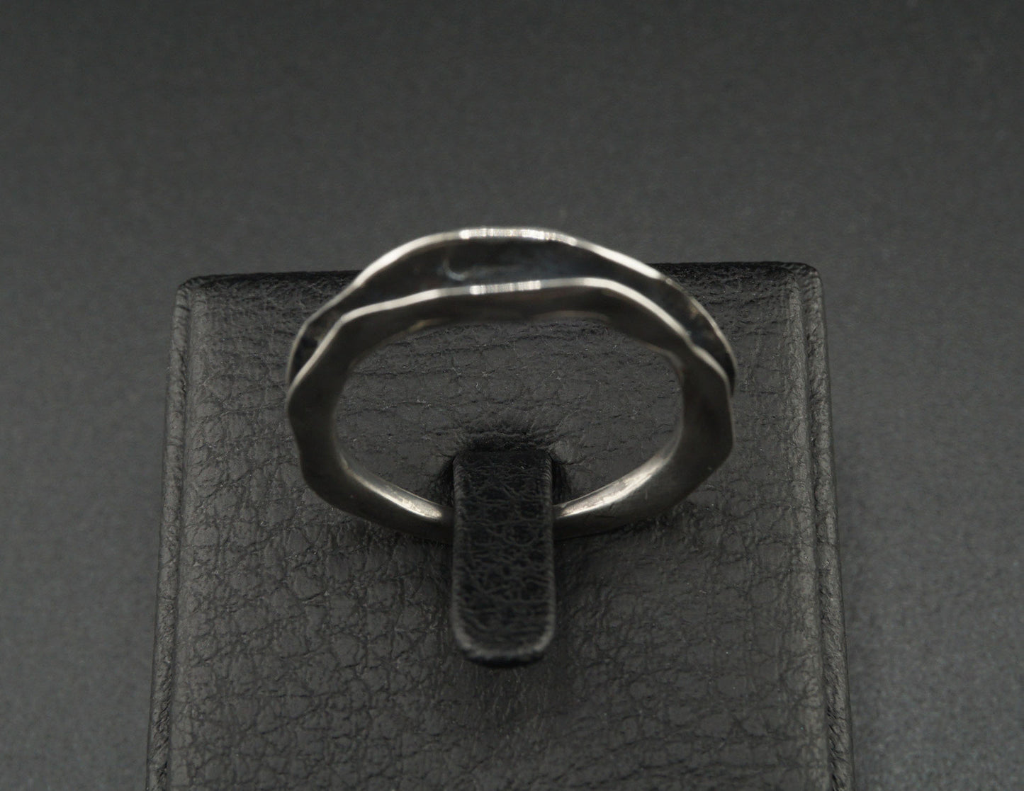 Geometric Hollow Silver Ring