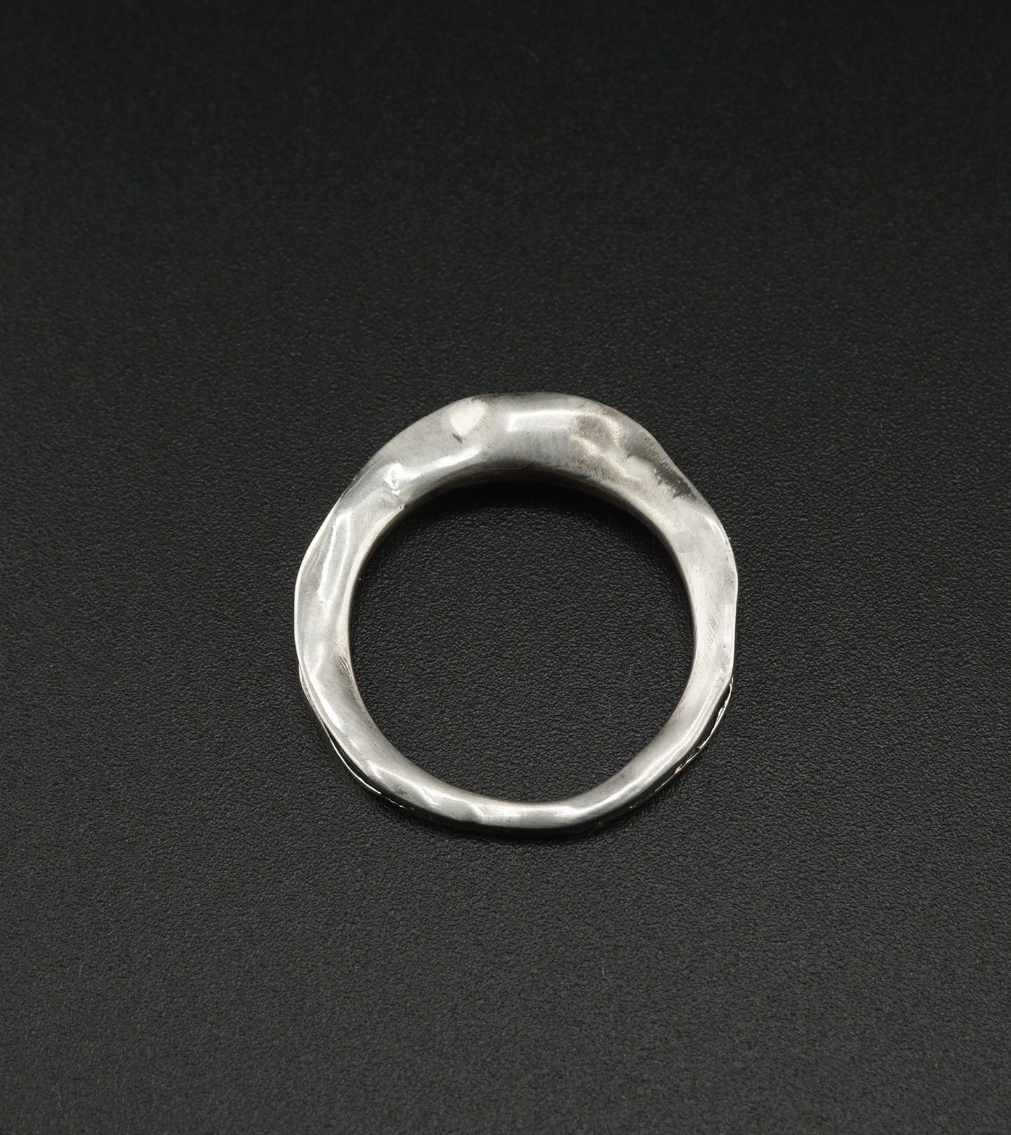 Geometric Hollow Silver Ring