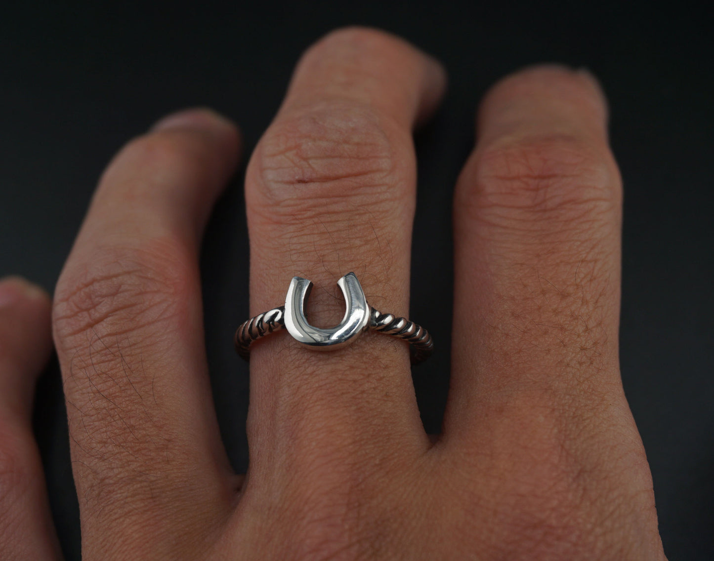 Horseshoe Silver Ring