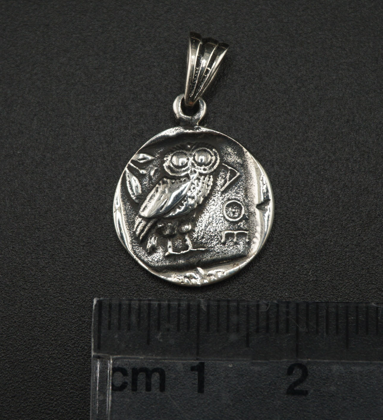 Double-Sided Ancient Roman Coin Silver Necklace Pendant