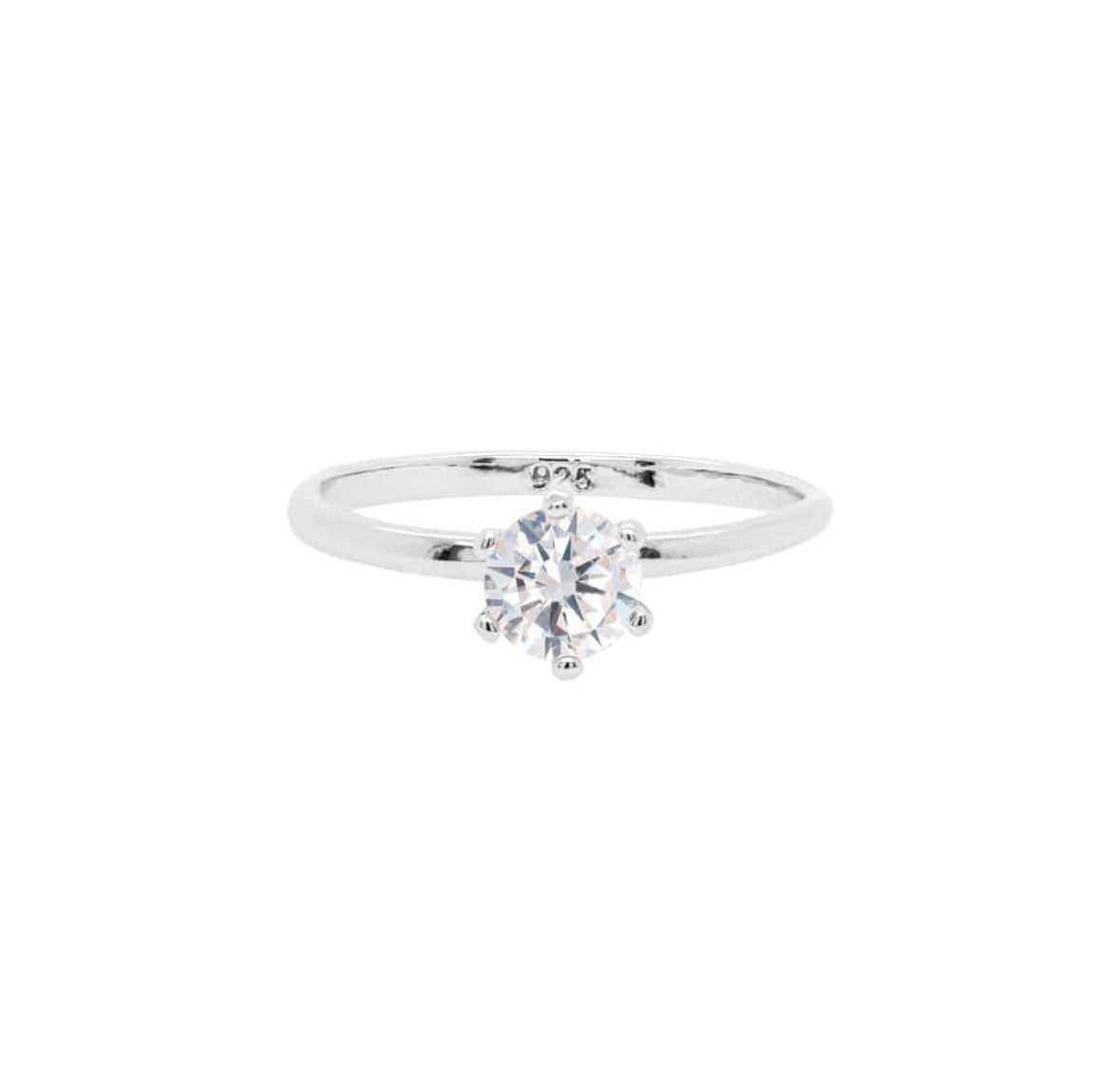 R14 Round Cut Crystal Set Ring