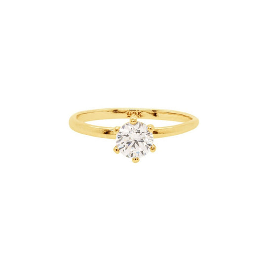 R14 Round Cut Crystal Set Ring